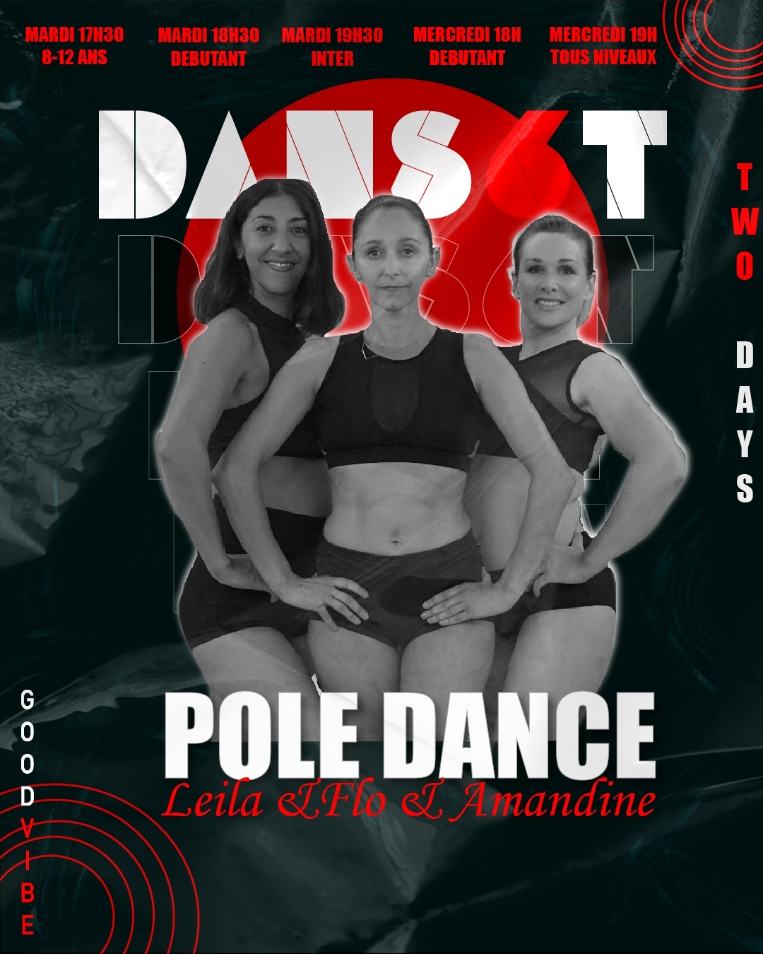 Visuel pour les cours de Pole dance à Dans6T